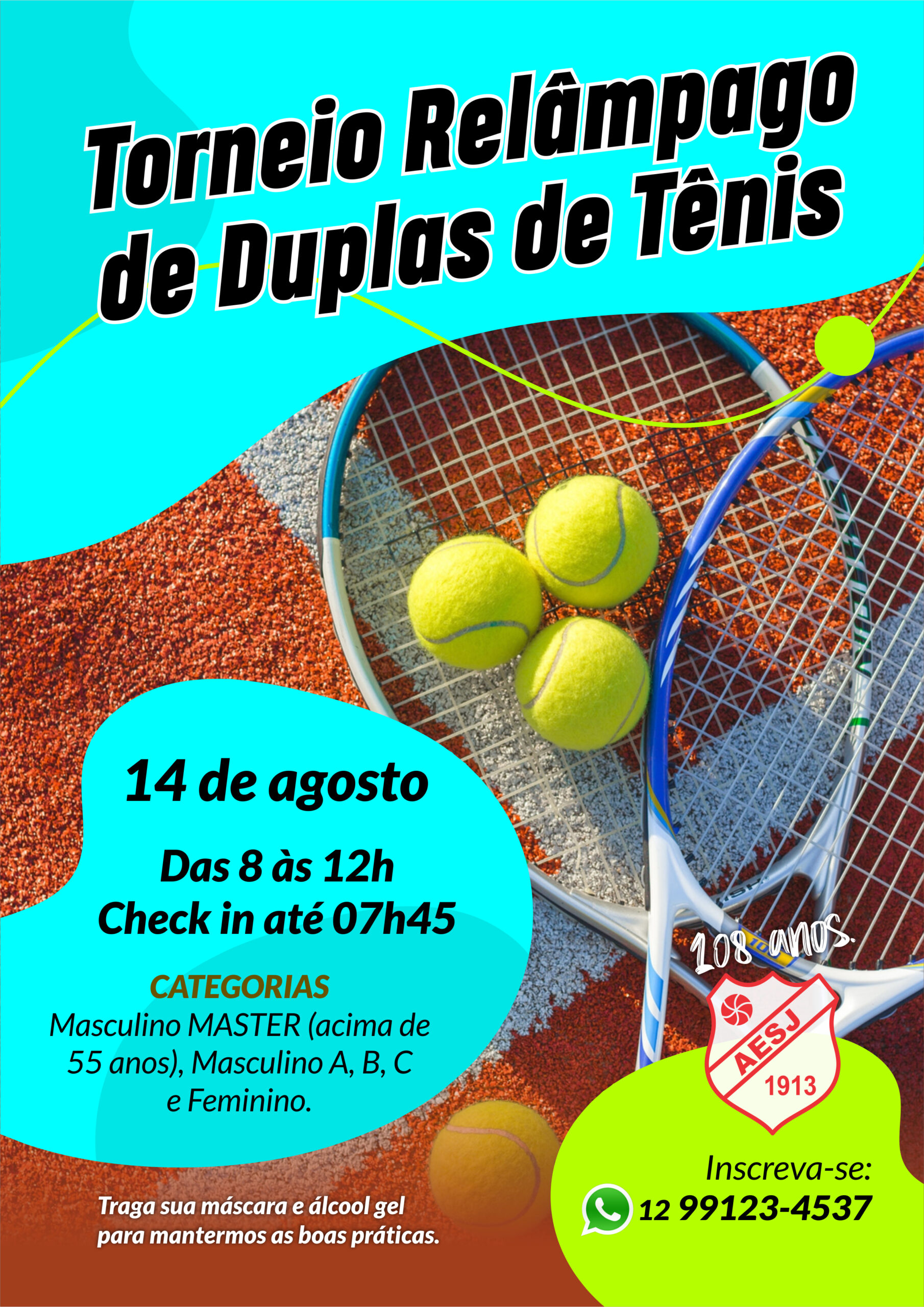 Torneio de Tênis Duplas – Tabela - Clube de Regatas